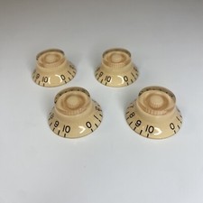Guitar Gibson LP Style Cream Top Hat Bell Knobs Set of 4