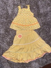 Gymboree sunflower skirt and tank set size 4/5