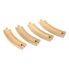 Brio Long Curved Rails 4 pcs Rail Accessory for Wooden Railway Train Toy 33342