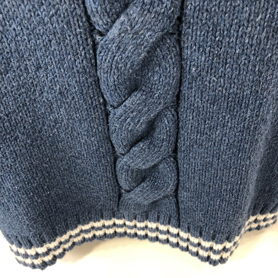 PINGÜINO MUNSINGWEAR SUÉTER MUJER GRANDE AZUL BLANCO JERSEY MANGA LARGA TEJIDO Foto 3 de 4