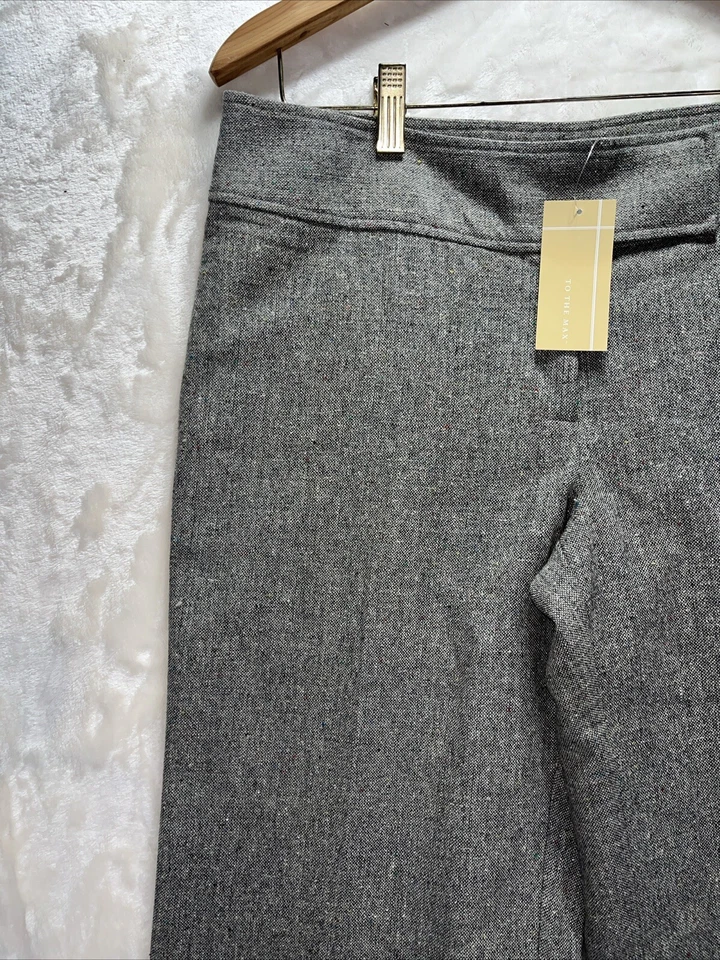 Pantalones de carrera To the Max para mujer Dawn Gay/plateados manchas pierna ancha talla 10 lana Y2K Foto 2 de 4