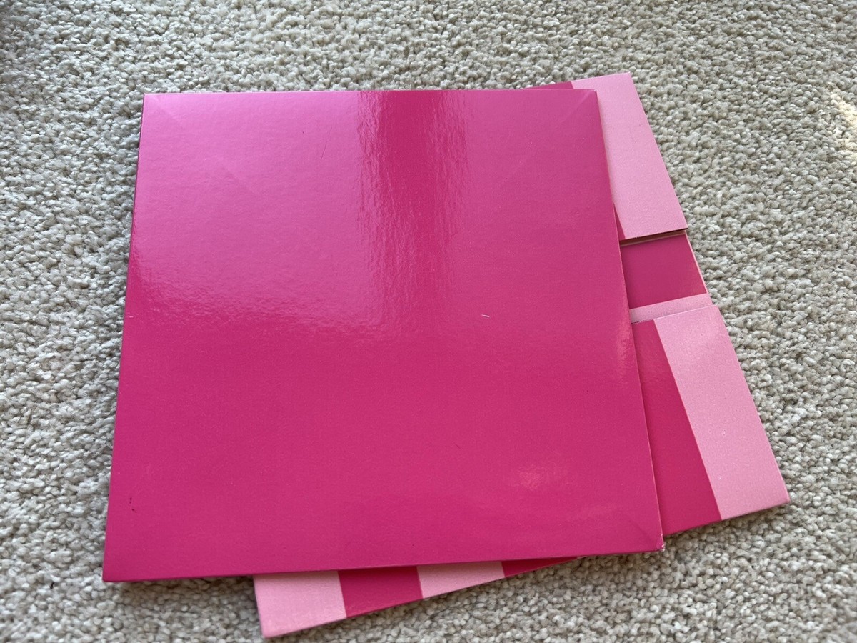 VICTORIA'S SECRET PINK STRIPED GIFT BOX 7.25 VICTORIA'S SECRET PINK STRIPED GIFT BOX 7.25