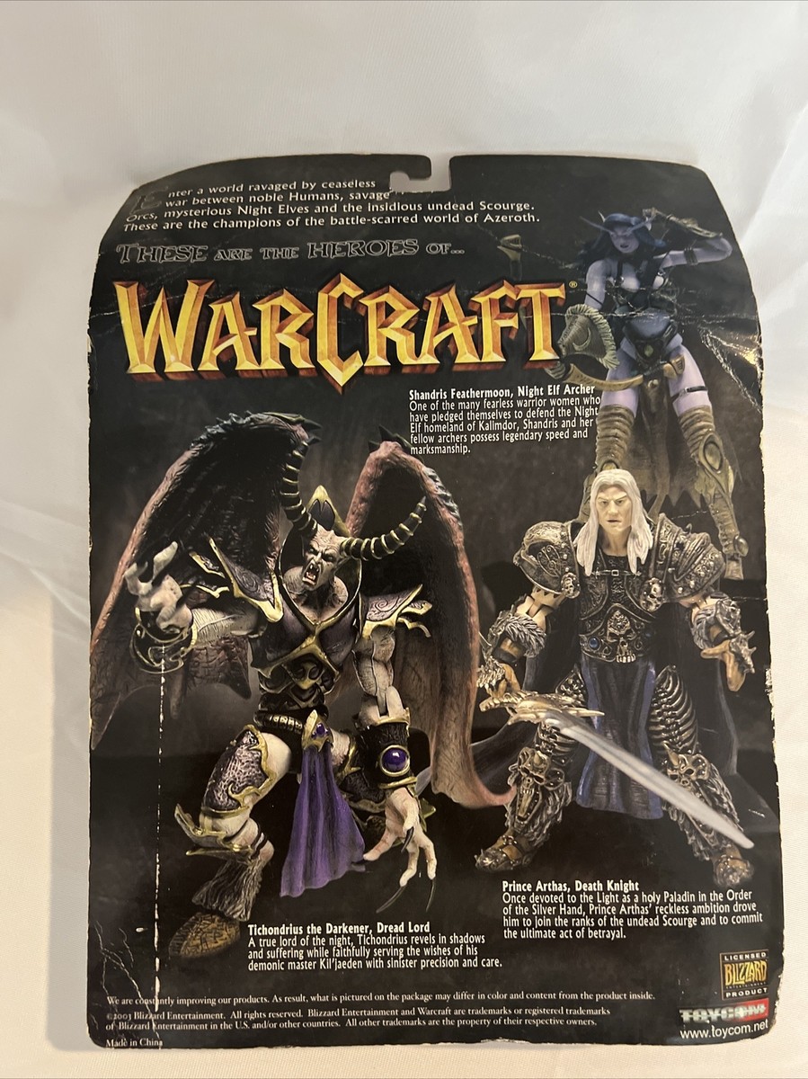 WARCRAFT SERIES ONE プリンスアーサス　デスナイト Warcraft Prince Arthas Death Knight Figure MOC 2003 Toycom