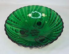 Vintage Anchor Hocking Forest Green Boopie Burple Footed Iced Tea Glasses Set of 7 — listing 4