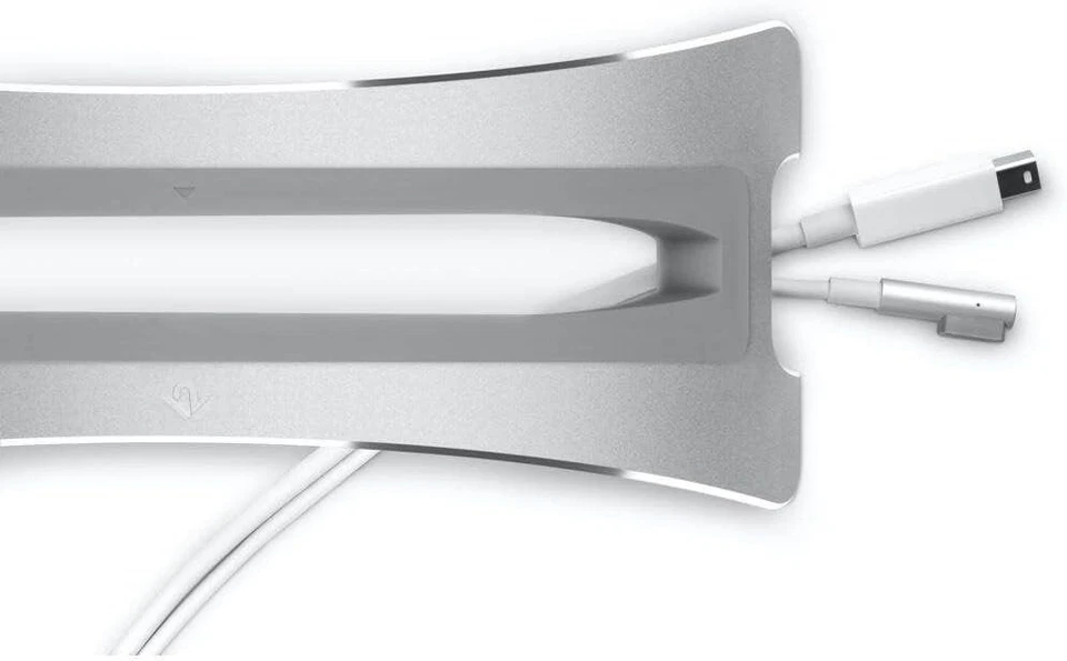 Twelve South Space-Saving Vertical Desktop BookArc Stand for MacBook Silver - Image 2 of 4