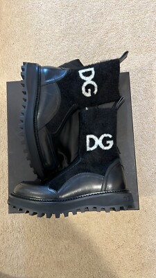 dolce & gabbana leather sock combat biker boots | eBay