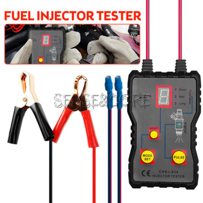 Car Fuel 4 Pulse Modes Injector Tester 12V Car Injector Cleaner Controller Tool-