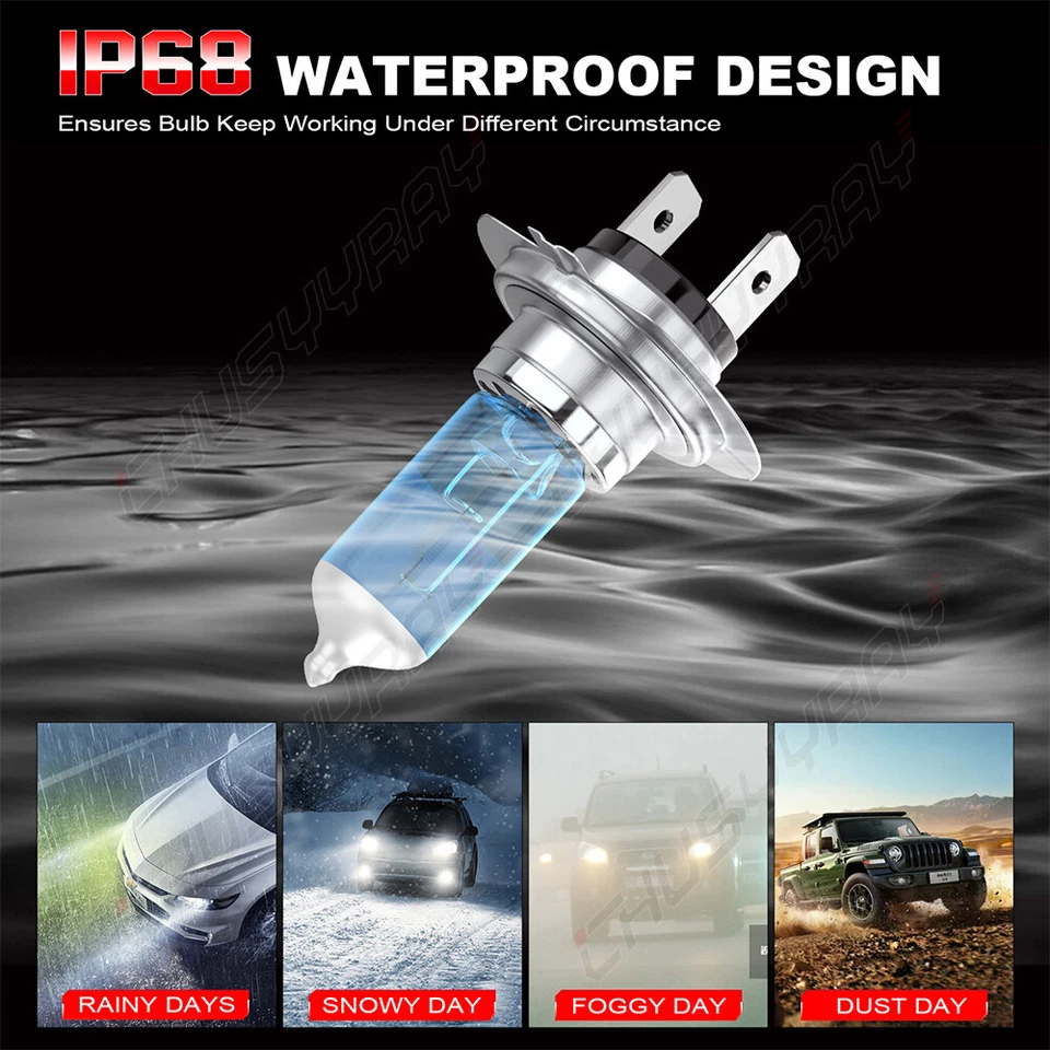 Para Mercedes-Benz S450 S550 S600 2007-2009 4x bombillas halógenas haz alto/bajo Foto 4 de 4