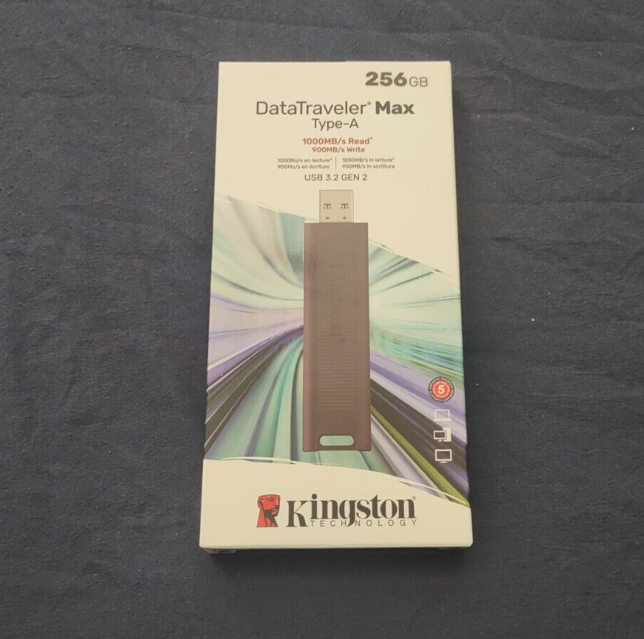 Kingston DataTraveler Max TypeA USB 3.2 Gen 2 Flash Drive (256GB