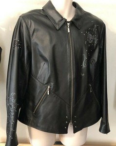 jaqueta couro caveira