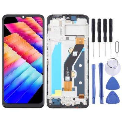 Für Infinix Hot 30i X669 OEM LCD Bildschirm Digitizer Vollbaugruppe mit Rahmen