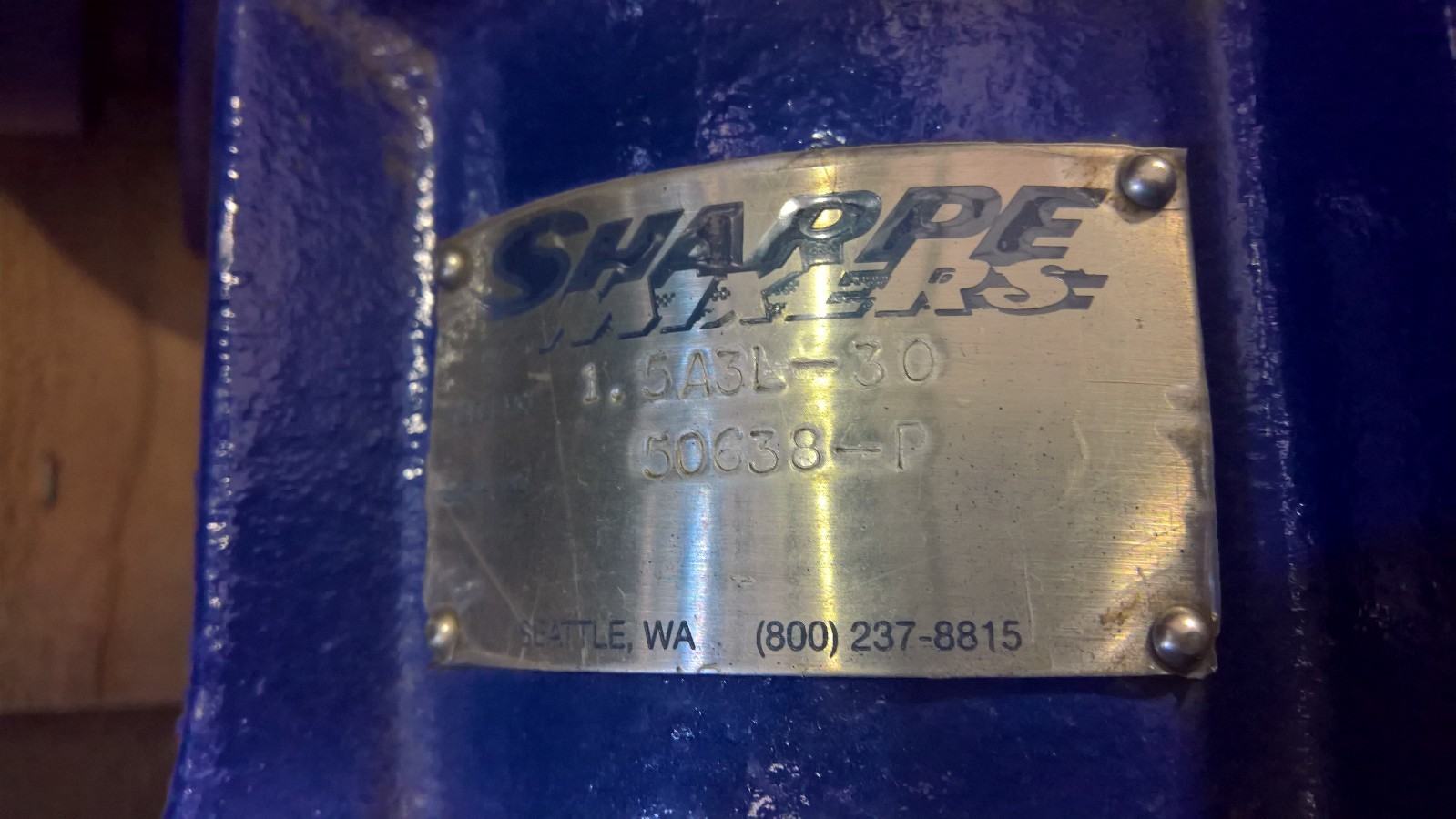 New Sharpe E Series Mixer Gear Box Model 1.5A3L30 Gearbox New eBay