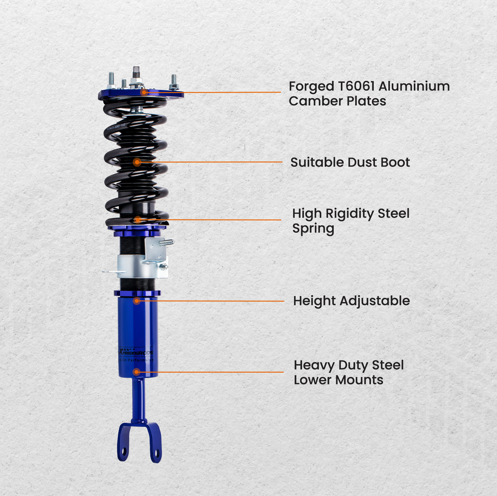 Coilover Suspension Shocks For Nissan 350Z Coupe Roadster Convertible