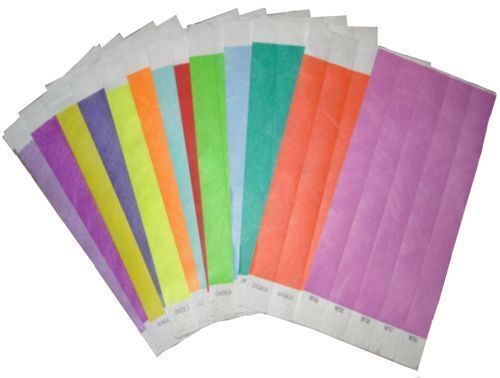 "TYVEK ARMBÄNDER - Sicherheit Event Papier wie, einfach oder maßgeschneidert bedruckt 3/4"" oder 1" - Bild 20 von 22