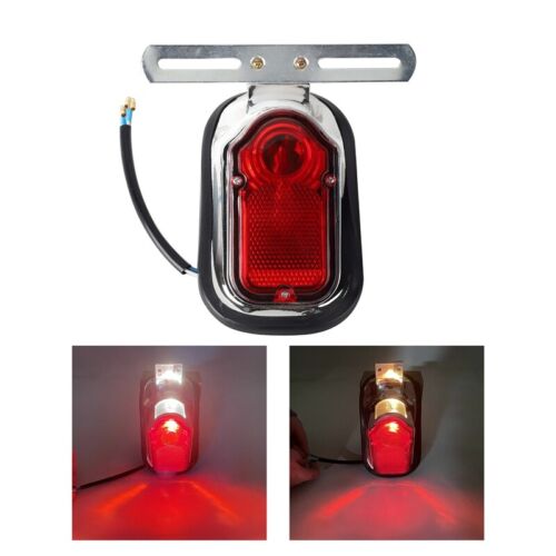 Tombstone Tail Light Brake Light Lamp For Harley Softail Custom FLSTF FXST FXBR - Picture 2 of 11