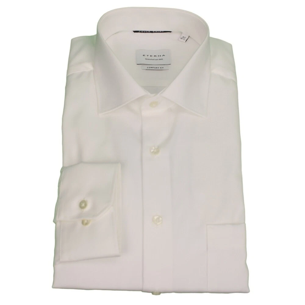 CASAMODA Camicia da lavoro a maniche corte, tinta unita, comfort