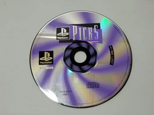 Sony Playstation PS1 Playstation Picks Disc Purple Demo
