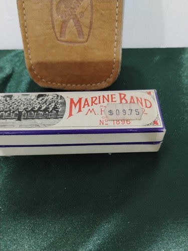 Germany Made M. Hohner Old Standby F Harmonica in Box With Case - Picture 2 of 7