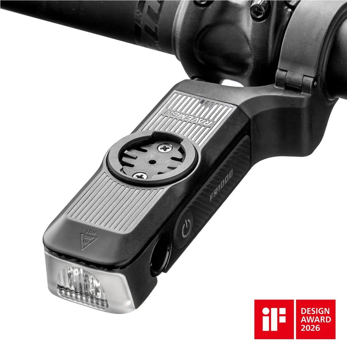 RAVEMEN FR1000 Bike Headlight For Garmin Wahoo Bryton Bicycle Front Mount Light