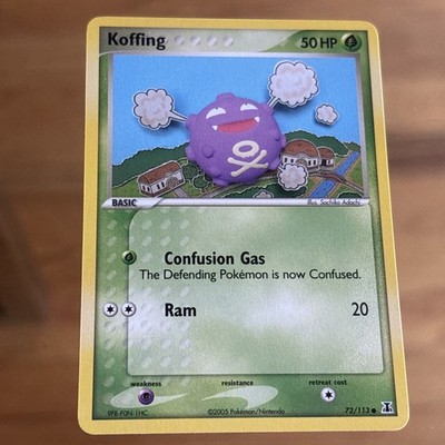 Koffing Pokemon EX Delta Species  72/113 Vintage Pokemon Card