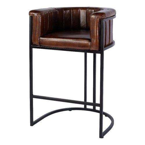 Butler Specialty Company Rockford 29" Seat Height Leather Bar Stool-Brown - Picture 1 of 5