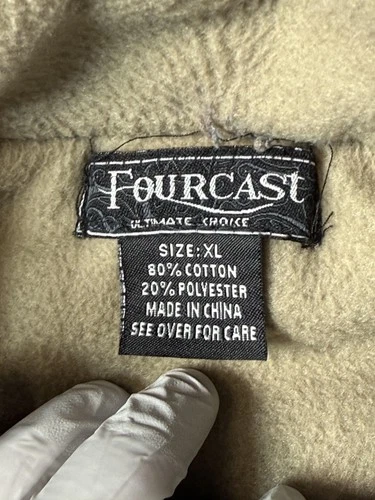 Fourcast Vest Mens XL Blue Fleece Lined Utility Fishing Hunting Multi Pocket image 6