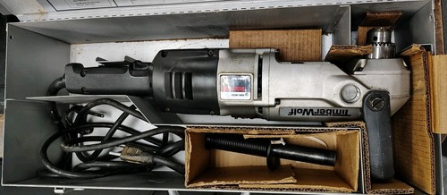 BLACK AND DECKER 1350 TIMBER WOLF 1/2'' RIGHT ANGLE DRILL USA WITH CASE EX COND