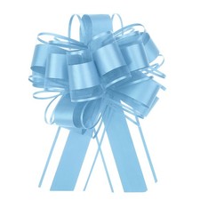 10pcs 6 Inch Large Pull Bow Gift Wrapping Ribbon Light Blue