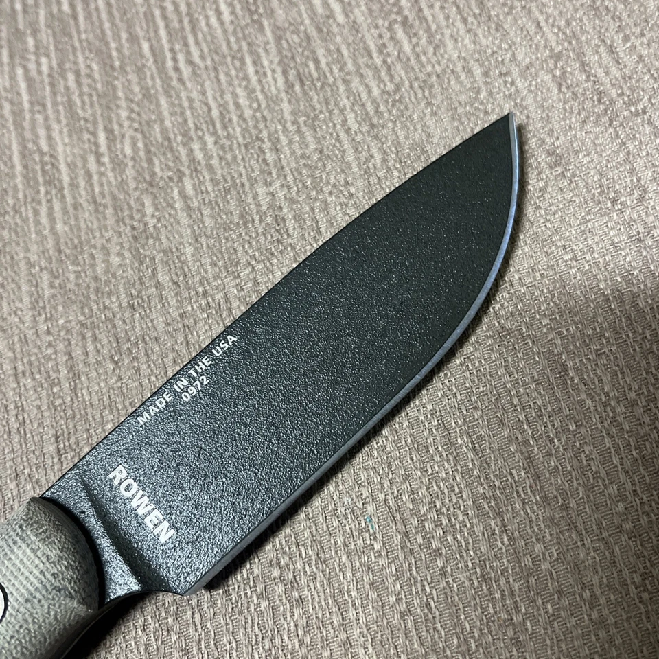 Mint Never Used Or Sharpened, ESEE-4HM, Micarta, Leather Sheath - Image 4 of 4