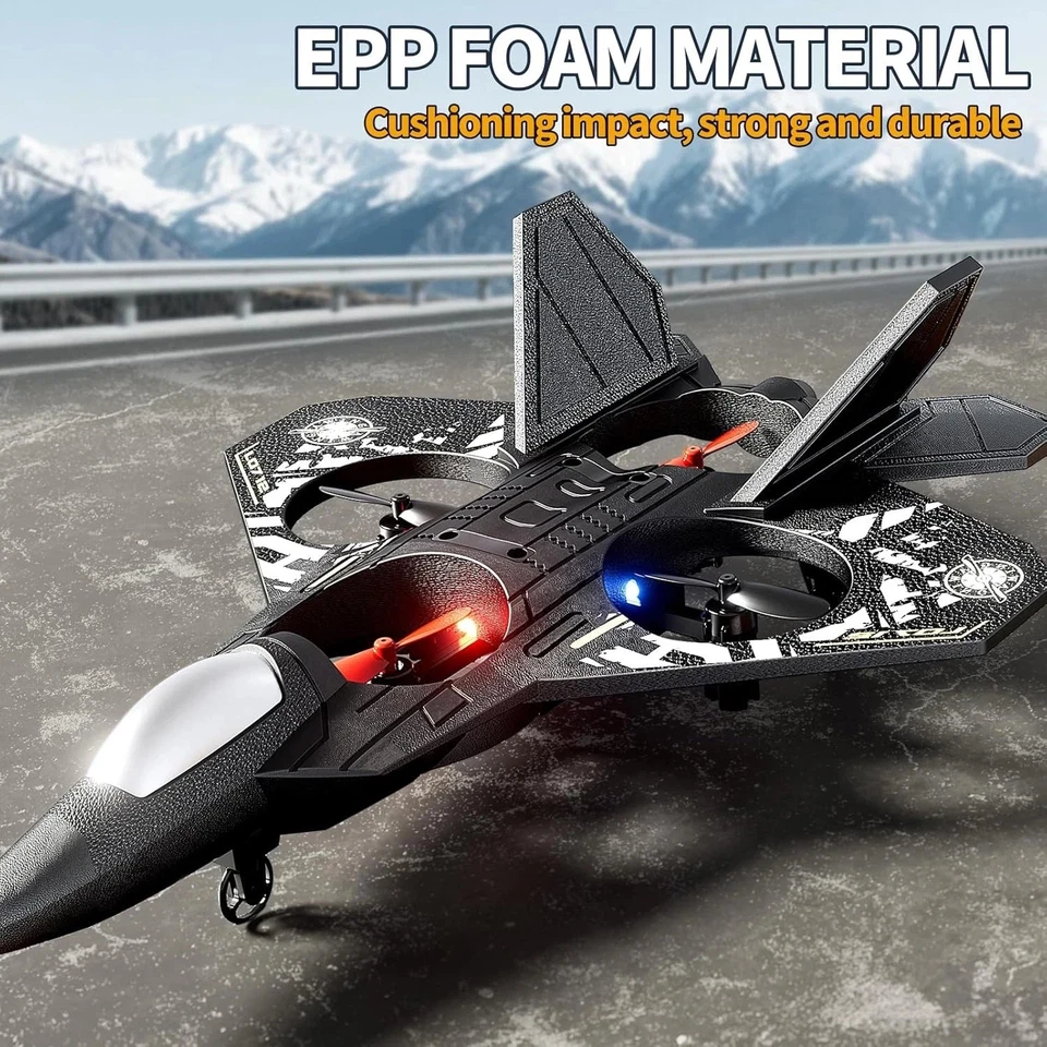 Remote Control Airplane LED Lights Stunt RC Jet L0712 - Remote and Extra Battery - Image 4 of 4