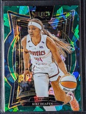 2025 Panini Select WNBA #91 Kiki Iriafen Green Ice Prizms