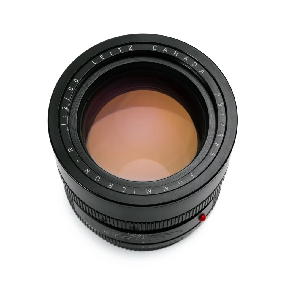 Lente Leica R 90MM F2 Sumicron-R 11219 finales de los 70 vintage #294... 3 cámaras Foto 2 de 4