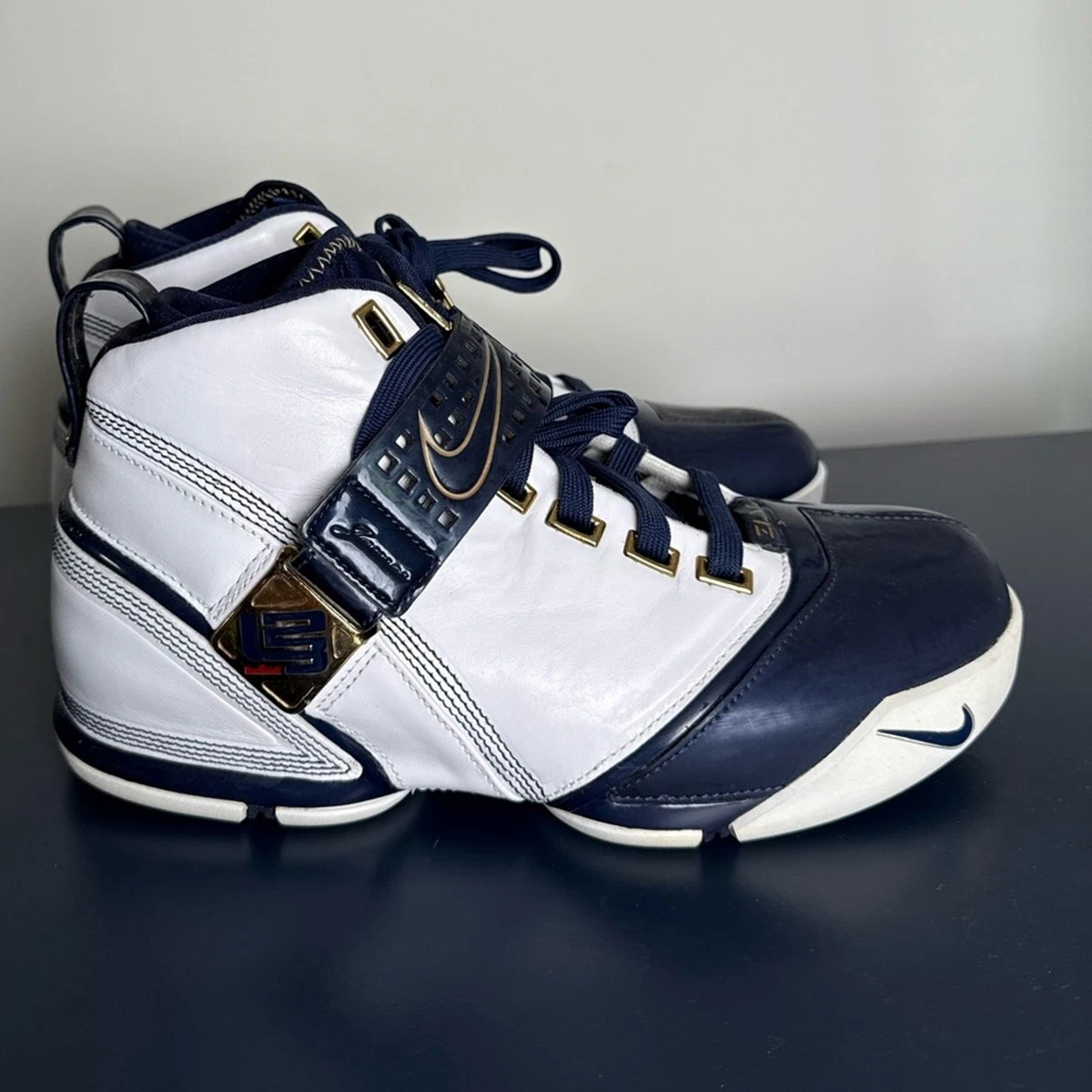 シューズ(男性用) Nike Zoom LeBron 5 'White Midnight Navy' Nike Zoom LeBron 5 White Midnight Navy | eBay