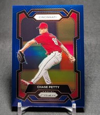 Chase Petty Blue Holo /199 Rookie RC 2024 Panini Prizm Card #2 Cincinnati Reds. rookie card picture