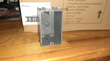 Gardner Bender Switch Outlet Box New Work 18 Cu. In. 1-gang Ns18n 100 Case Gardner Bender Switch Outlet Box New Work 18 Cu. In. 1-gang Ns18n 100 Case