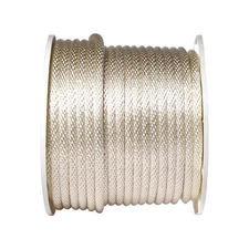 Wellington G1032S0250S White Nylon Solid Braid Rope 250 ft. x 1/2 in.
