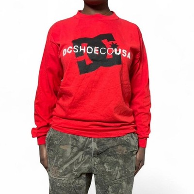 DC Shoes CO USA Red & Black T-shirt, Small