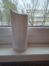 AK Kaiser West Germany 31,5 cm große Porzellan Vase weiß = einwandfrei