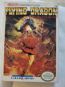 Flying Dragon: The Secret Scroll Nintendo NES Complete CIB 1989 Culture Brain