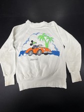 Vintage 80s Disney Mickey Mouse Sweatshirt Men's S California Car Crewneck