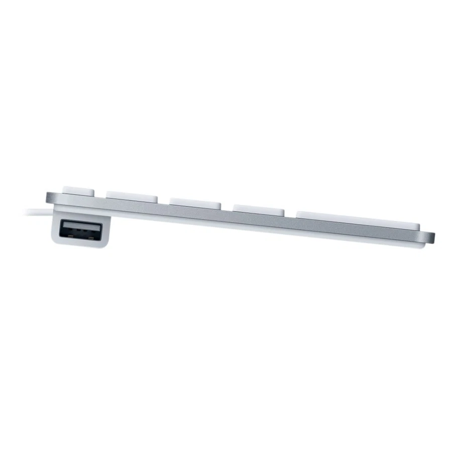 New Israeli Apple Aluminum Wired Keyboard w/Numeric Keypad (Silver) - A1243 - Image 3 of 3