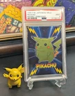 1999 POKEMON ⚡ JAPANESE MEIJI PROMO EMBOSSED PIKACHU 🍎 PSA 9 MINT ✨ LOW POP