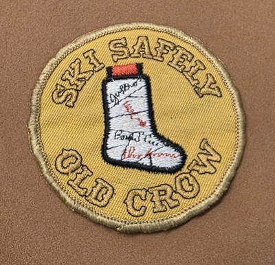 Vintage Snow Ski Resort Patch Broken Leg Cast