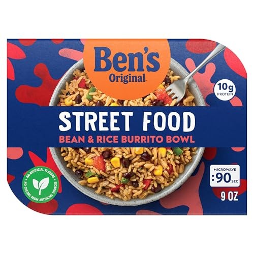 Street Food Bean & Rice Burrito Bowl, Prepared Entrée, Microwave in 90 Second... - Picture 2 of 8