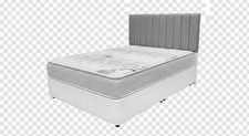 Luxury Diamond Divan Bed with Mattress & Headboard Plush + 2 Drawers