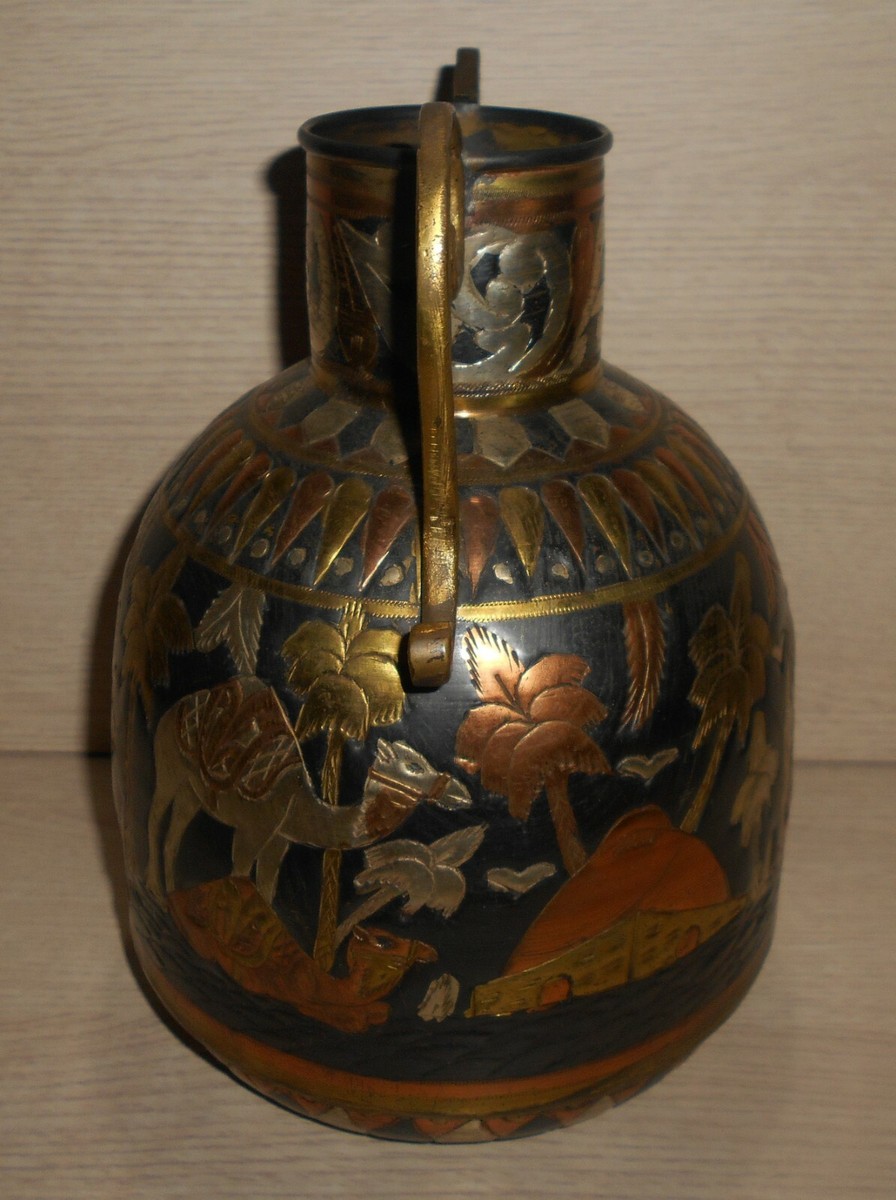 Antico vasetto ad anfora Art Déco in maiolica Cantagalli, Firenze 1940