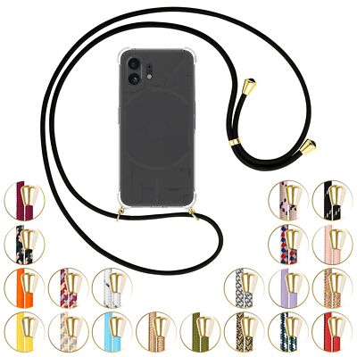 Handykette (G) für Nothing Phone (2) (A065, 6.7'') Umhängehülle mit Band Case