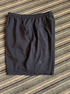 lululemon shorts with logo all over