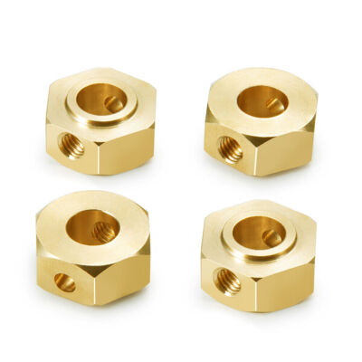 17MM Rad Sechskant Schwerer Messing Adapter 4PCS für RC Car Axial SCX6 AXI05000