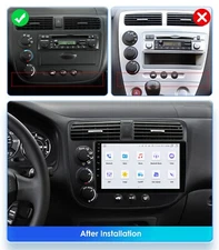 9"Android 14 Car GPS Navi Stereo for Honda Civic 2000-06 Carplay Radio DSP 8Core